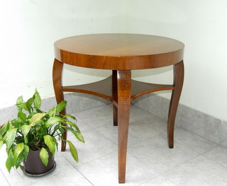 Art deco circular top occasional table.