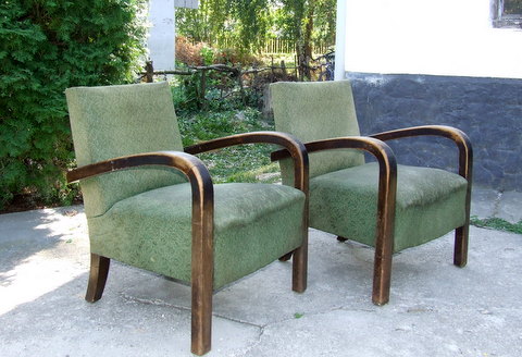 Pair of Art Deco Armchairs