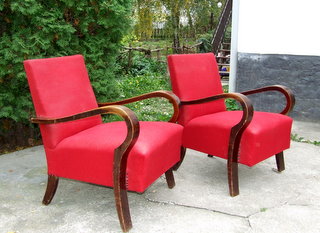 Pair of Art Deco Armchairs.
