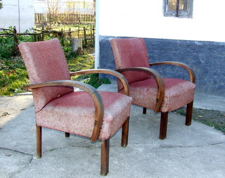 Pair of Art Deco Desk Chairs