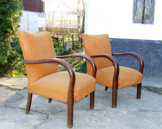 pair of Art Deco Armchairs.