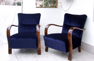 Art Deco Armchairs. 1920's Vintage.