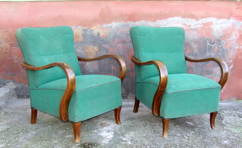 Pair of Art Deco Armchairs.