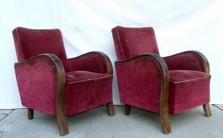Pair of stylish Art Deco armchairs