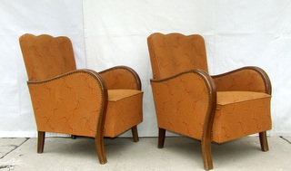 Pair of Art deco armchairs.
