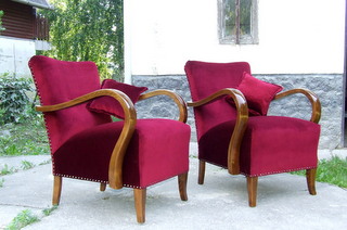Art Deco Club Chairs. 1930's.
