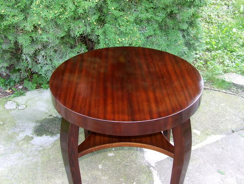 Mahogany Art Deco smoking table.