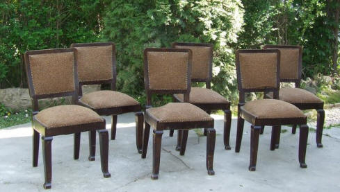 Art Deco Dining Chairs. Click Here for more pictures, more information and price.