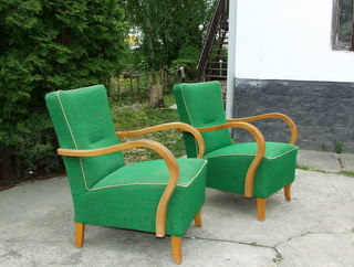 Pair of Art Deco Armchairs.